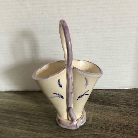 Handmade Pottery Double Vase with Handle - Picture 4 of 10